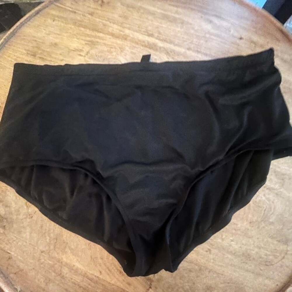 Maxine of Hollywood Women's Black Tummy Control Swim Bottom